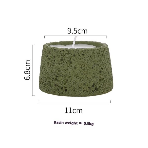 Home Decorative Crafts Candle Holder Cement Aromatherapy Candle Cup - Image 8